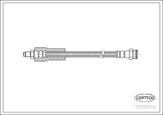 Corteco 19026702 - Brake Hose autospares.lv