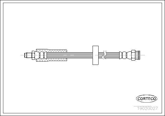 Corteco 19020027 - Brake Hose autospares.lv