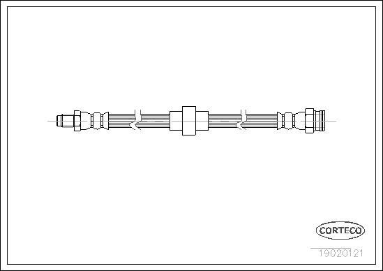 Corteco 19020121 - Brake Hose autospares.lv