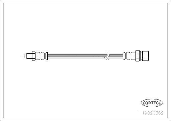 Corteco 19020362 - Brake Hose autospares.lv