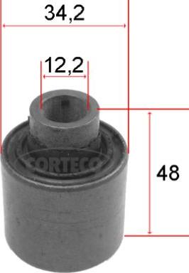 Corteco 80000091 - Bush of Control / Trailing Arm autospares.lv