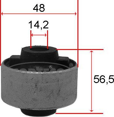 Corteco 80001540 - Bush of Control / Trailing Arm autospares.lv