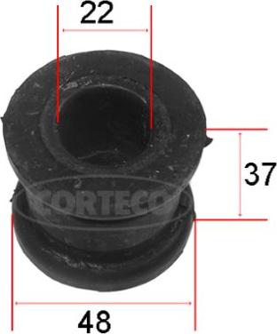 Corteco 80001169 - Bearing Bush, stabiliser autospares.lv