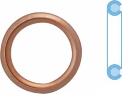 Corteco 407711S - Seal Ring, oil drain plug autospares.lv