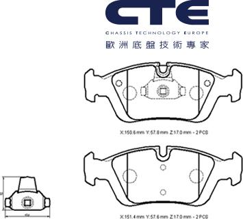 WXQP 240343 - Brake Pad Set, disc brake autospares.lv