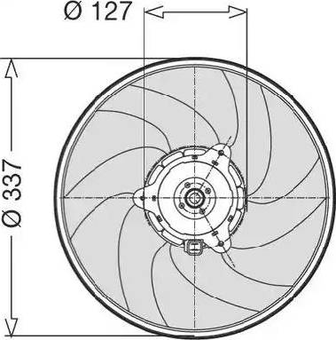 CTR 1209631 - Fan, radiator autospares.lv