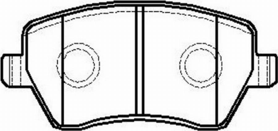 CTR CKN-126 - Brake Pad Set, disc brake autospares.lv