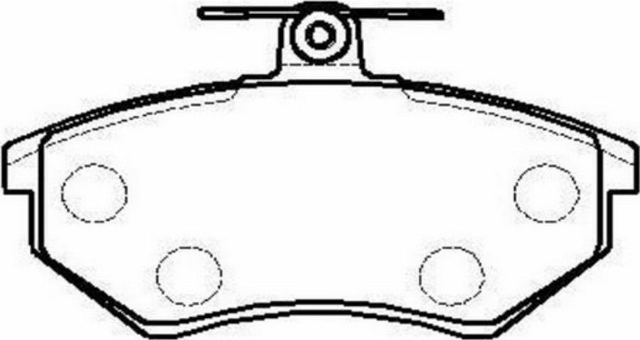 CTR CKVW-13 - Brake Pad Set, disc brake autospares.lv