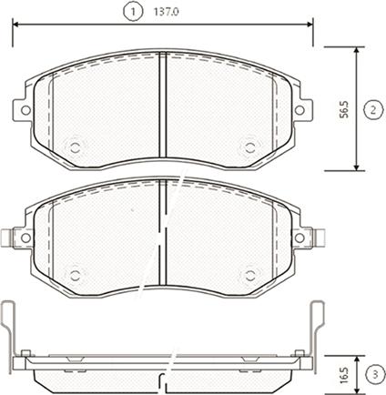 CTR GK0991 - Brake Pad Set, disc brake autospares.lv