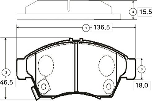 CTR GK0943 - Brake Pad Set, disc brake autospares.lv