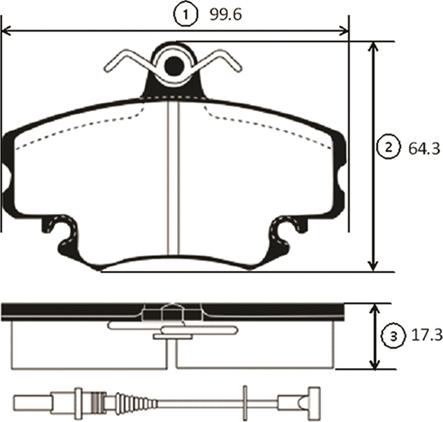 CTR GK0909 - Brake Pad Set, disc brake autospares.lv