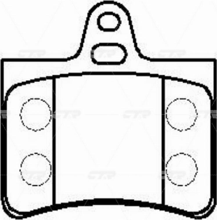 CTR GK0901 - Brake Pad Set, disc brake autospares.lv