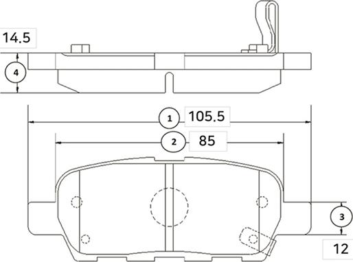 CTR GK0981 - Brake Pad Set, disc brake autospares.lv