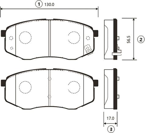 CTR GK0495 - Brake Pad Set, disc brake autospares.lv