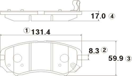 CTR GK0491 - Brake Pad Set, disc brake autospares.lv