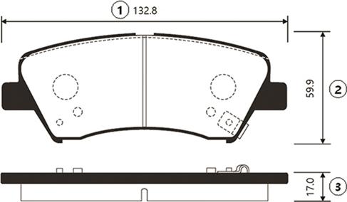 CTR GK0498 - Brake Pad Set, disc brake autospares.lv