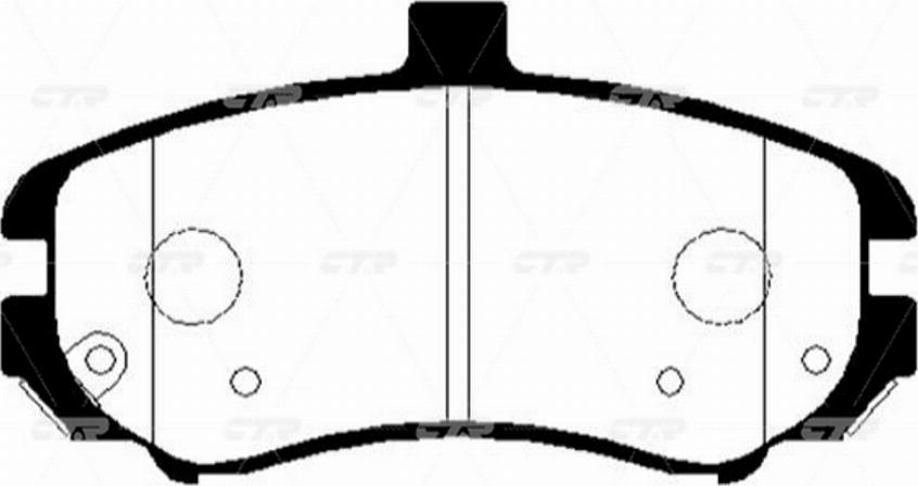 CTR GK0497 - Brake Pad Set, disc brake autospares.lv