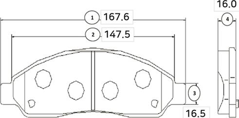 CTR GK0406 - Brake Pad Set, disc brake autospares.lv