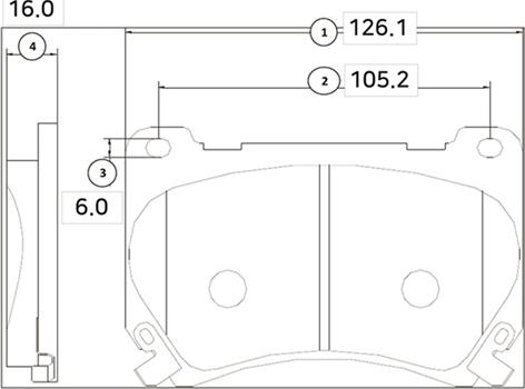 CTR GK0488 - Brake Pad Set, disc brake autospares.lv