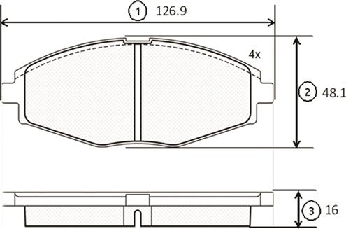 CTR GK0430 - Brake Pad Set, disc brake autospares.lv