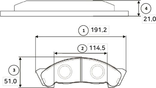 CTR GK0424 - Brake Pad Set, disc brake autospares.lv