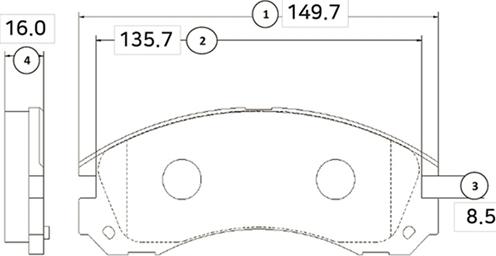 CTR GK0479 - Brake Pad Set, disc brake autospares.lv