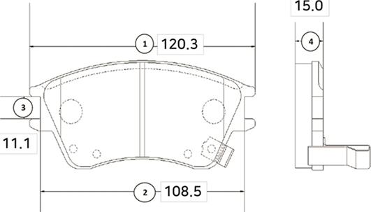 CTR GK0474 - Brake Pad Set, disc brake autospares.lv