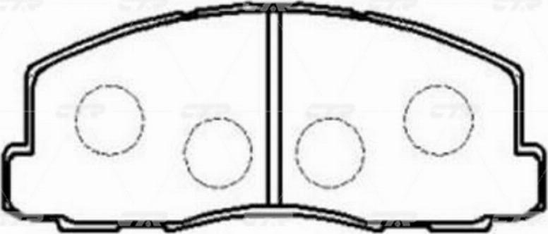 CTR GK0592 - Brake Pad Set, disc brake autospares.lv