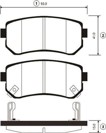 CTR GK0542 - Brake Pad Set, disc brake autospares.lv