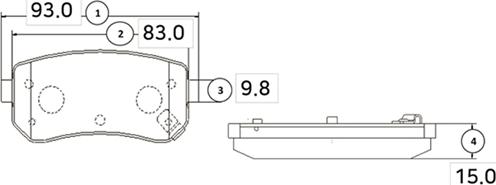 CTR GK0555 - Brake Pad Set, disc brake autospares.lv