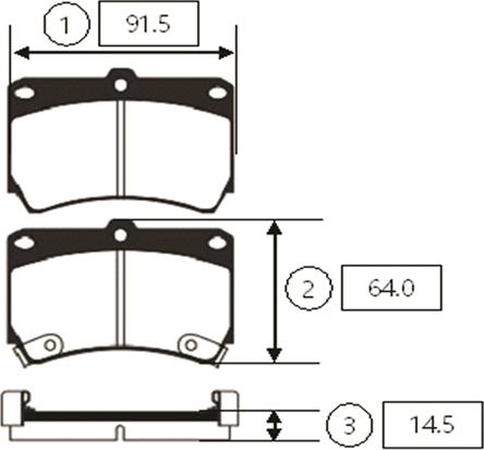 CTR GK0509 - Brake Pad Set, disc brake autospares.lv