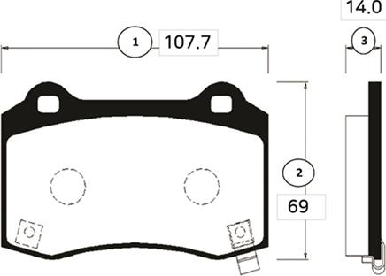 CTR GK0504 - Brake Pad Set, disc brake autospares.lv