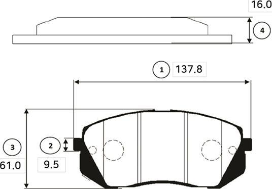 CTR GK0501 - Brake Pad Set, disc brake autospares.lv