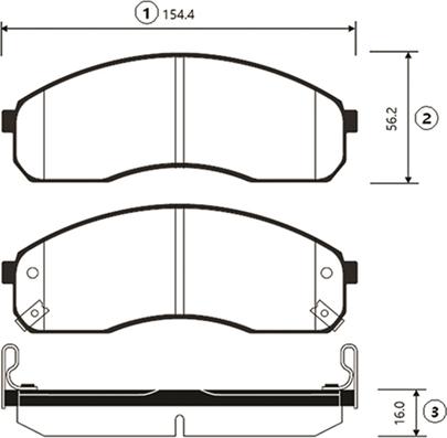 CTR GK0519 - Brake Pad Set, disc brake autospares.lv