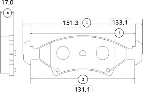 CTR GK0510 - Brake Pad Set, disc brake autospares.lv