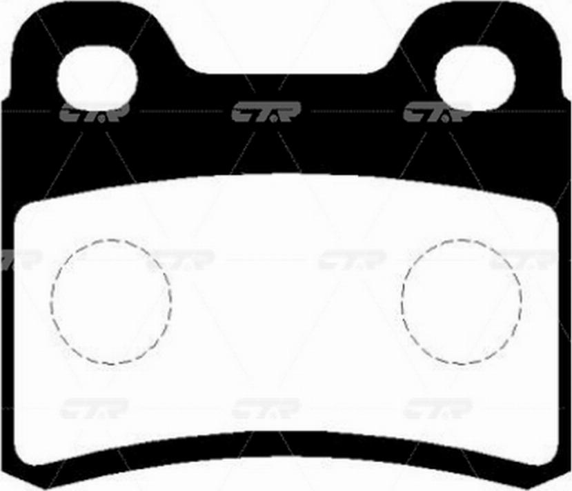 CTR GK0511 - Brake Pad Set, disc brake autospares.lv