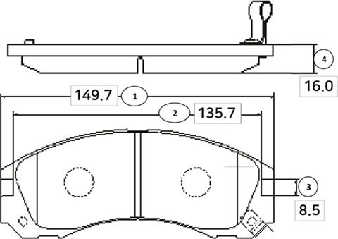 CTR GK0582 - Brake Pad Set, disc brake autospares.lv