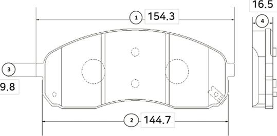 CTR GK0539 - Brake Pad Set, disc brake autospares.lv