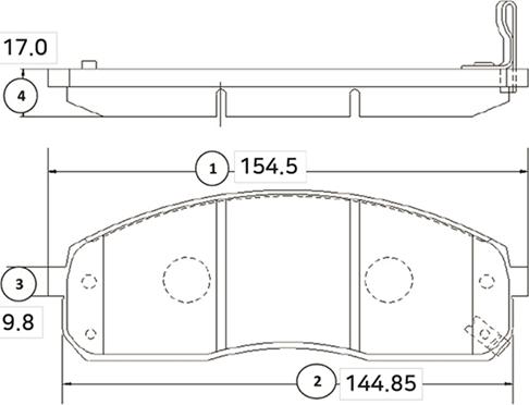 CTR GK0530 - Brake Pad Set, disc brake autospares.lv