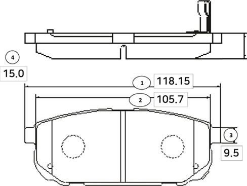 CTR GK0525 - Brake Pad Set, disc brake autospares.lv