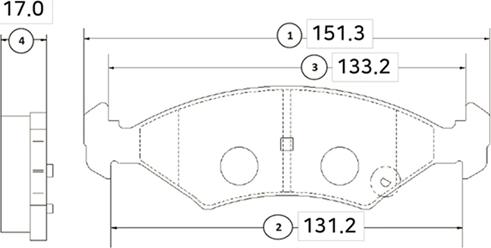 CTR GK0528 - Brake Pad Set, disc brake autospares.lv