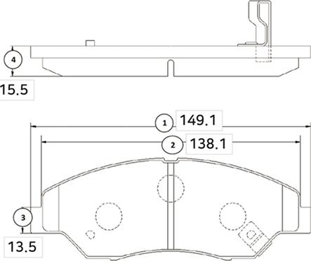 CTR GK0522 - Brake Pad Set, disc brake autospares.lv