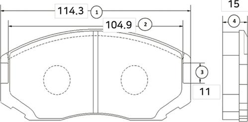 CTR GK0571 - Brake Pad Set, disc brake autospares.lv