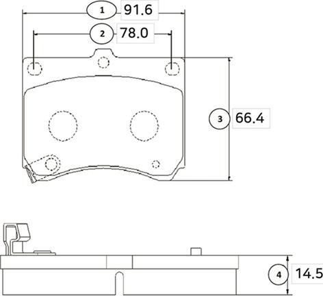 CTR GK0648 - Brake Pad Set, disc brake autospares.lv