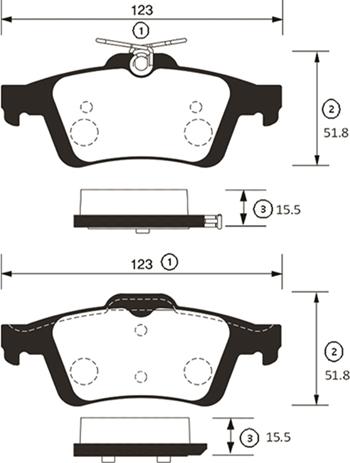 CTR GK0659 - Brake Pad Set, disc brake autospares.lv