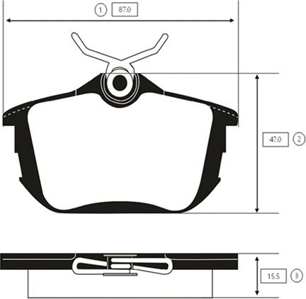 CTR GK0635 - Brake Pad Set, disc brake autospares.lv