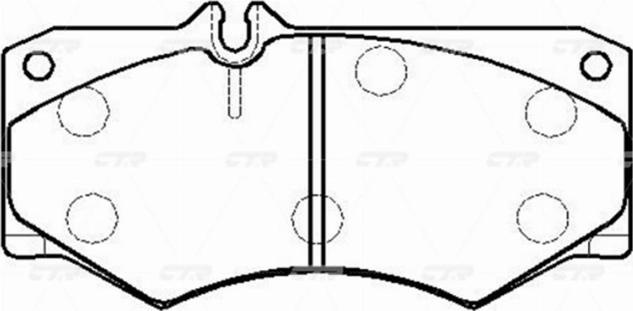 CTR GK0044 - Brake Pad Set, disc brake autospares.lv