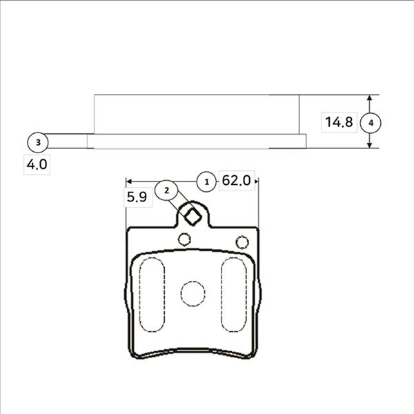 CTR GK0062 - Brake Pad Set, disc brake autospares.lv