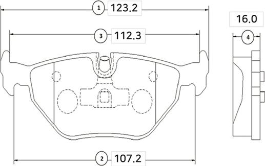 CTR GK0003 - Brake Pad Set, disc brake autospares.lv