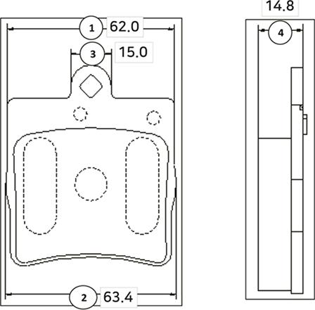 CTR GK0038 - Brake Pad Set, disc brake autospares.lv